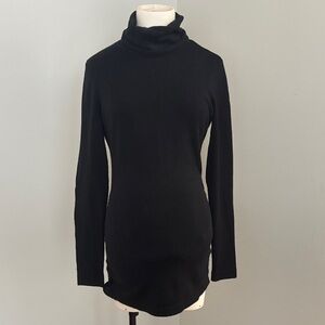 Thyme Maternity Black Turtleneck Long Sleeve Size Medium